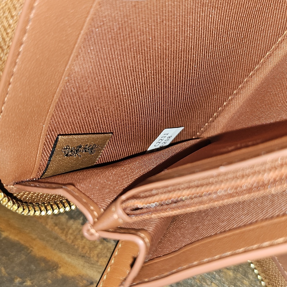 Coach Continental Wallet In Rainbow Signature Canvas Pride Edition - Picture 8 of 11
